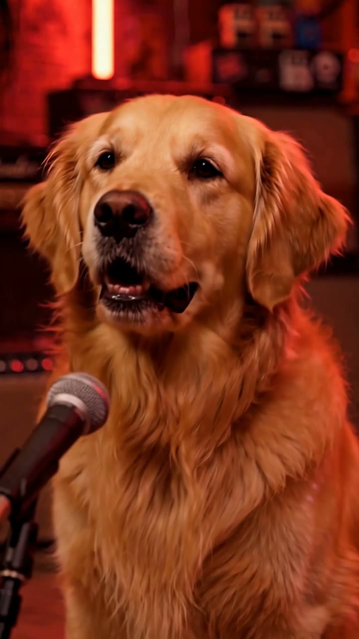 Il tuo cane in un video pop-punk di 15 secondi con abbai e ululati musicali.